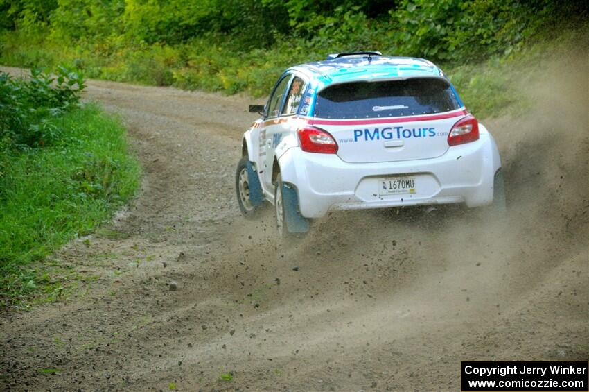 Brad Morris / Michael Hordijk Mitsubishi Mirage on SS4, Steamboat II.