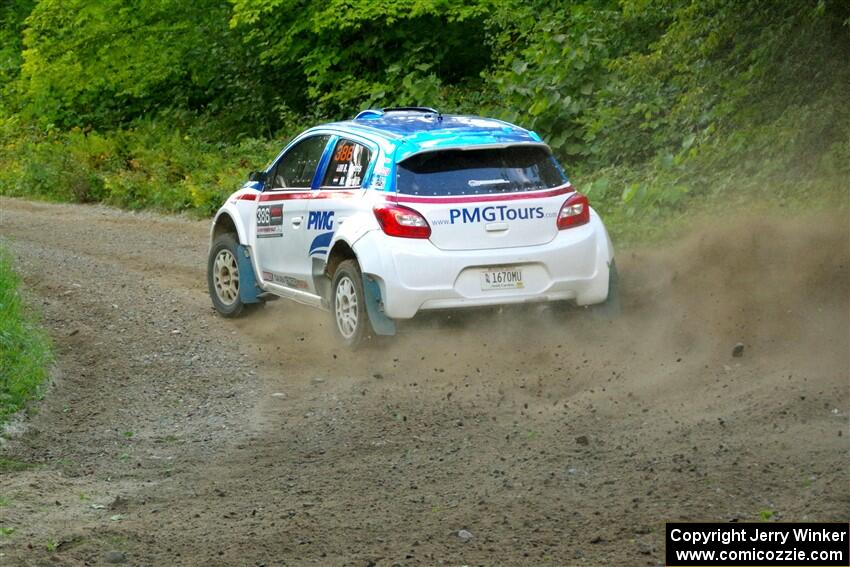 Brad Morris / Michael Hordijk Mitsubishi Mirage on SS4, Steamboat II.