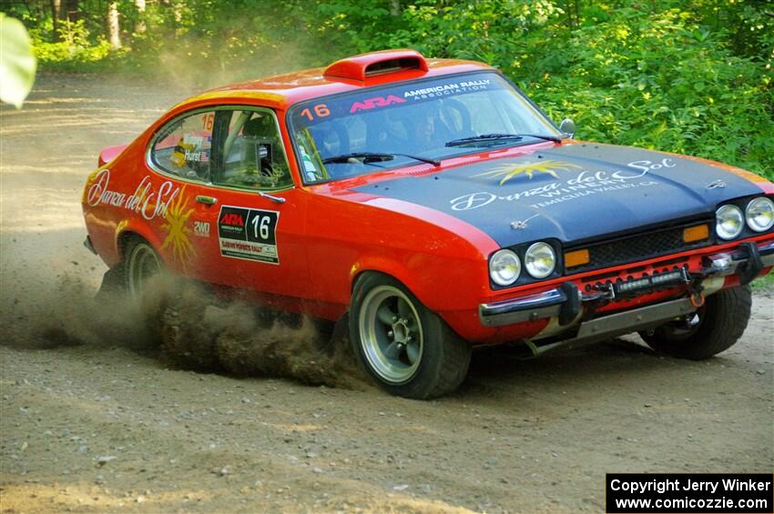 Mike Hurst / Jeremy Wimpey Ford Capri on SS4, Steamboat II.