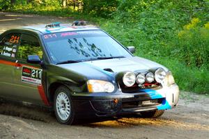 Andrew Dustman / Jake Ringger Subaru WRX on SS4, Steamboat II.