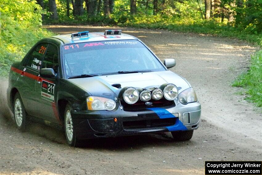 Andrew Dustman / Jake Ringger Subaru WRX on SS4, Steamboat II.