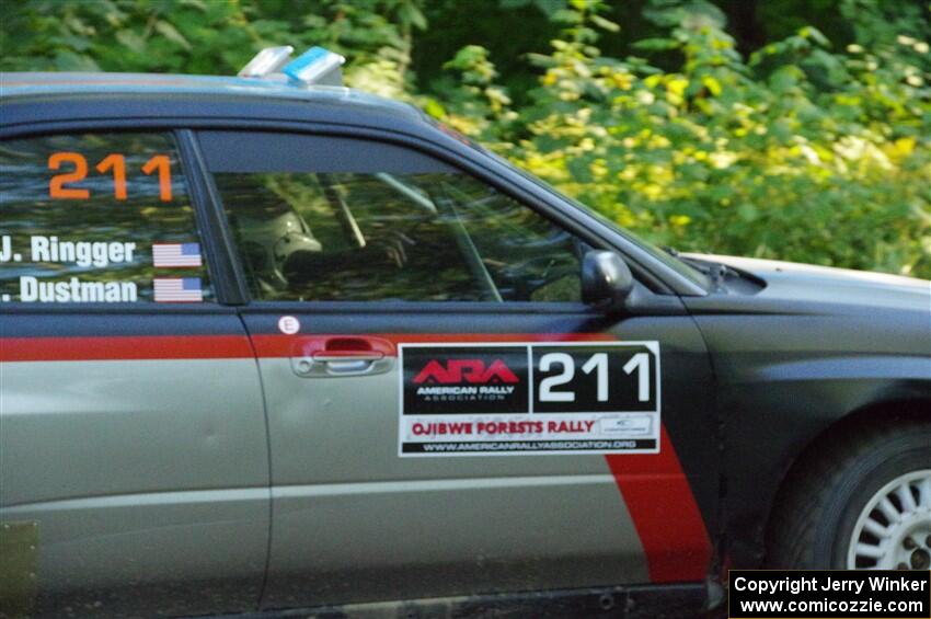 Andrew Dustman / Jake Ringger Subaru WRX on SS4, Steamboat II.