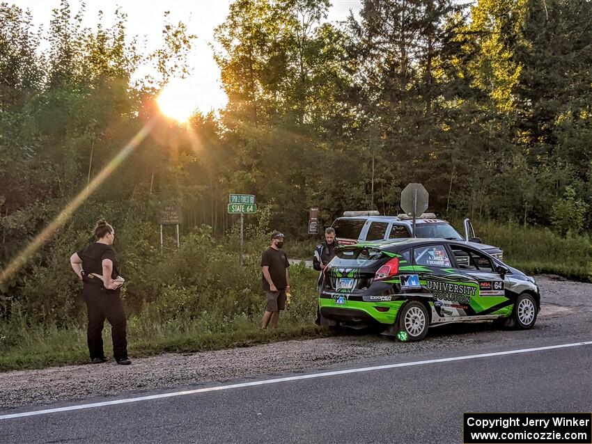 Paul Dickinson / Alison LaRoza Ford Fiesta DNF's for the day before SS5, Spur 2 II.