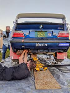 Ryan George / Heather Stieber-George BMW M3 on SS11, Height O' Land II. after day one of the rally.