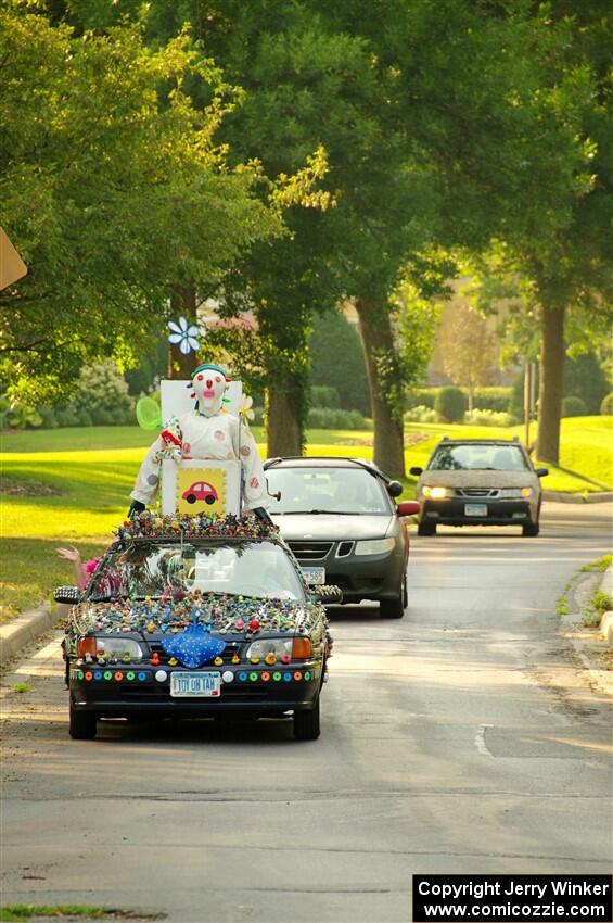 ArtCar 1 - Toyota Corolla leads the parade.