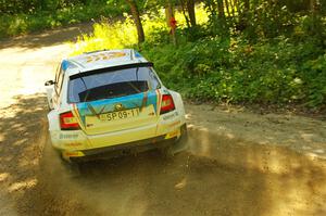 Barry McKenna / Leon Jordan Skoda Fabia on SS8, Height O' Land I.