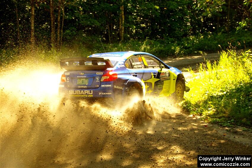 Travis Pastrana / Rhianon Gelsomino Subaru WRX STi on SS8, Height O' Land I.