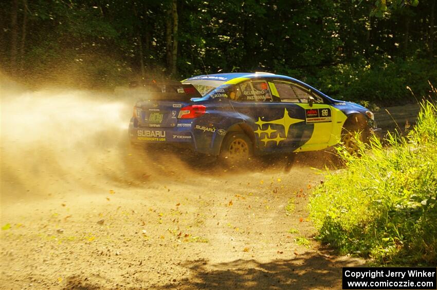 Travis Pastrana / Rhianon Gelsomino Subaru WRX STi on SS8, Height O' Land I.