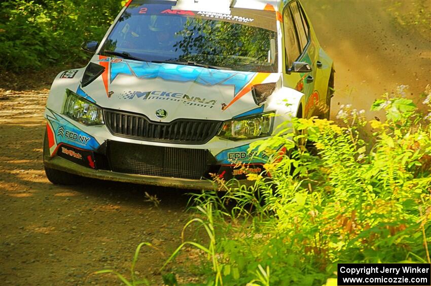 Barry McKenna / Leon Jordan Skoda Fabia on SS8, Height O' Land I.