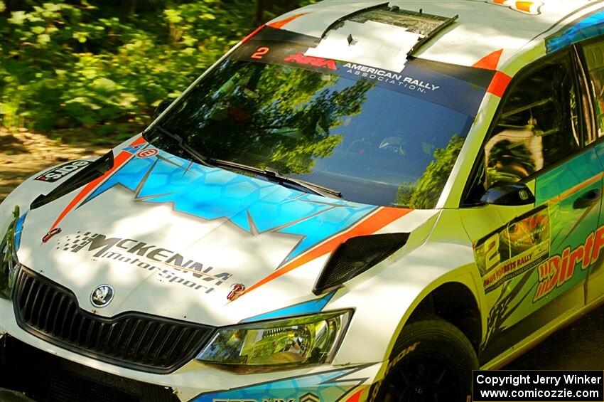 Barry McKenna / Leon Jordan Skoda Fabia on SS8, Height O' Land I.