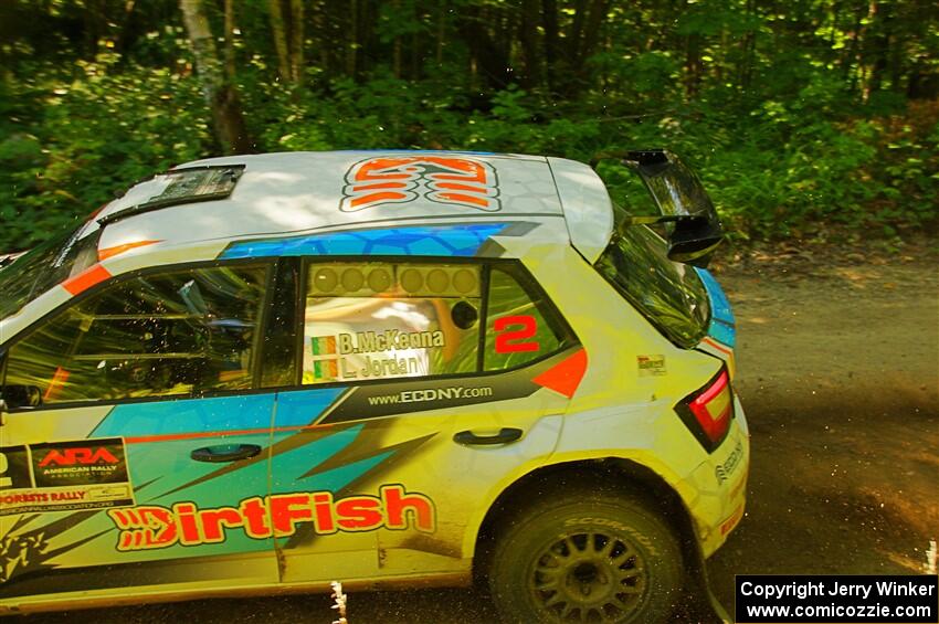 Barry McKenna / Leon Jordan Skoda Fabia on SS8, Height O' Land I.