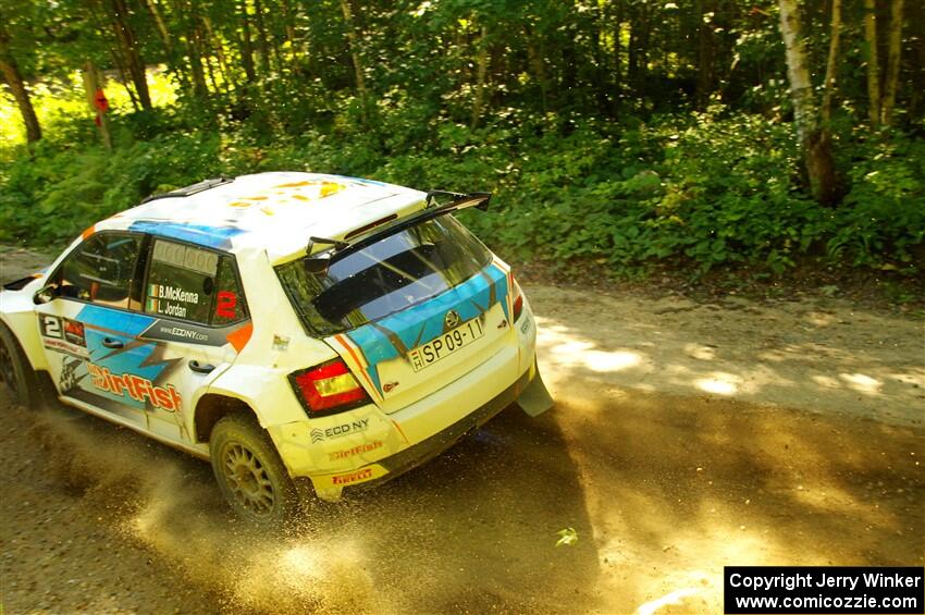 Barry McKenna / Leon Jordan Skoda Fabia on SS8, Height O' Land I.