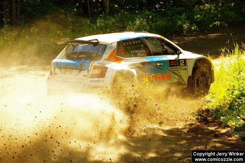 Barry McKenna / Leon Jordan Skoda Fabia on SS8, Height O' Land I.