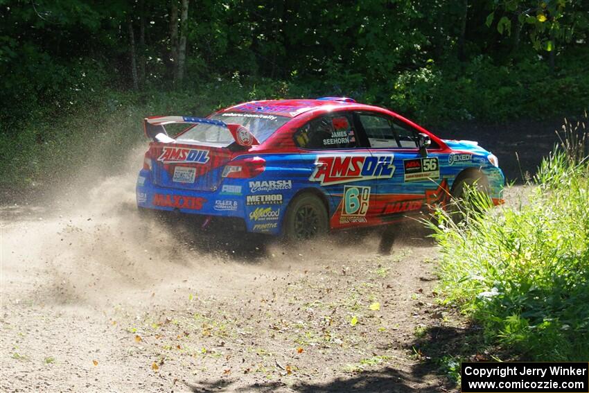 Jeff Seehorn / Matt James Subaru WRX STi on SS8, Height O' Land I.