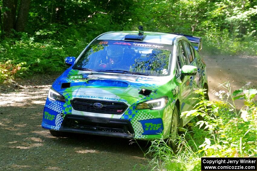 Rob Sanders / Boyd Smith Subaru WRX STi on SS8, Height O' Land I.