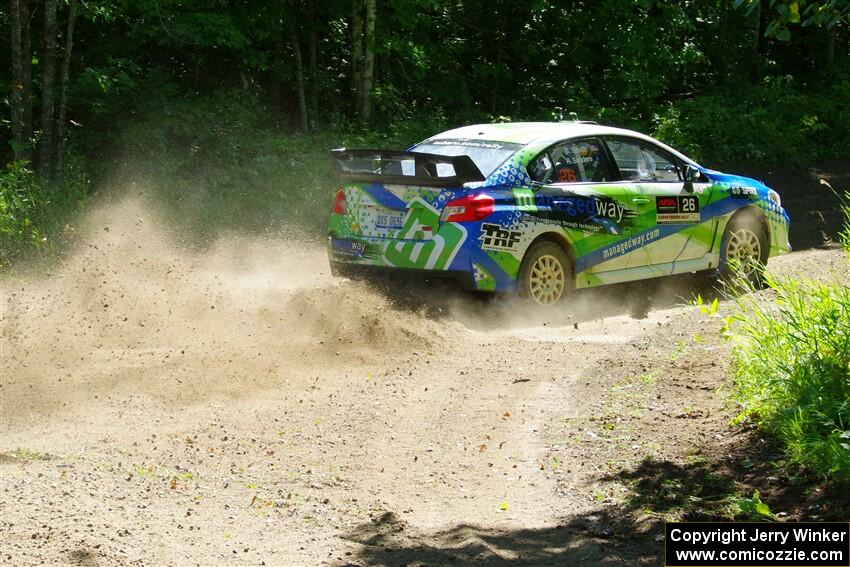 Rob Sanders / Boyd Smith Subaru WRX STi on SS8, Height O' Land I.