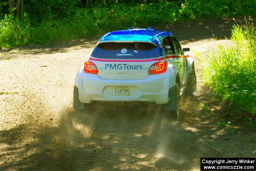 Brad Morris / Michael Hordijk Mitsubishi Mirage on SS8, Height O' Land I.