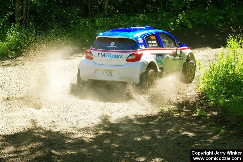 Brad Morris / Michael Hordijk Mitsubishi Mirage on SS8, Height O' Land I.