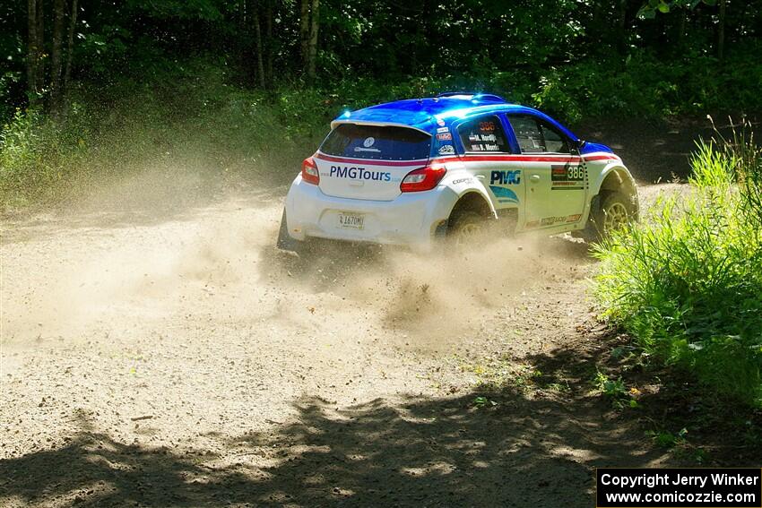 Brad Morris / Michael Hordijk Mitsubishi Mirage on SS8, Height O' Land I.