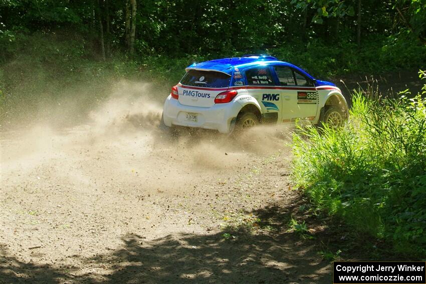 Brad Morris / Michael Hordijk Mitsubishi Mirage on SS8, Height O' Land I.