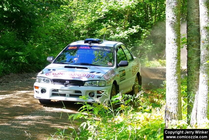 Chuck Surdyke / Cameron Carr Subaru Impreza on SS8, Height O' Land I.