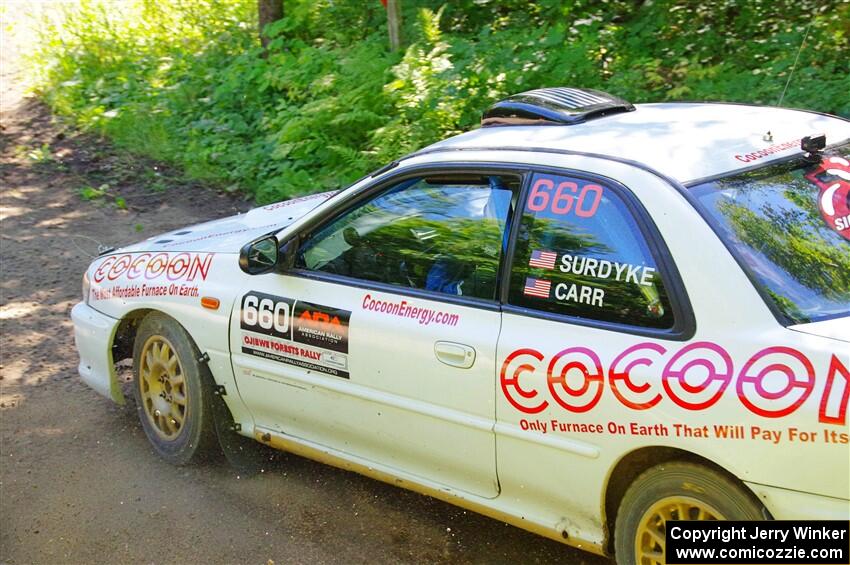 Chuck Surdyke / Cameron Carr Subaru Impreza on SS8, Height O' Land I.