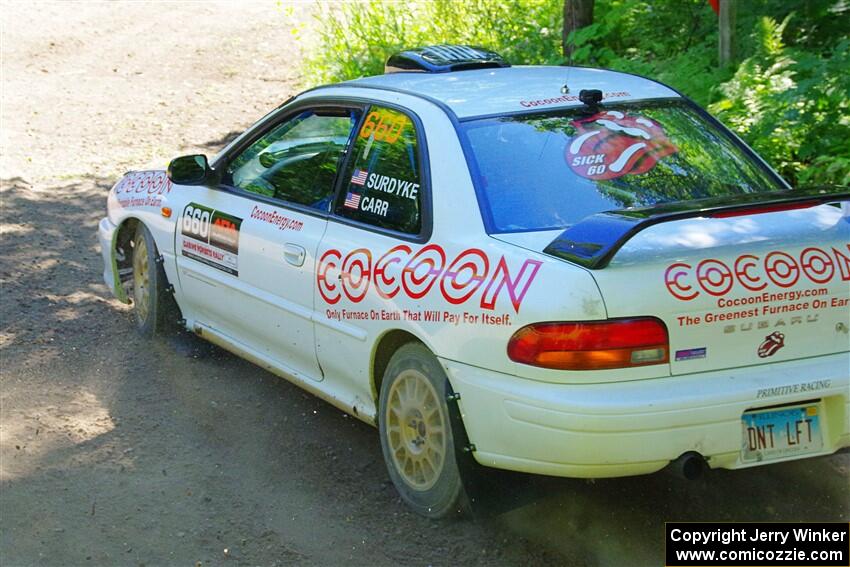 Chuck Surdyke / Cameron Carr Subaru Impreza on SS8, Height O' Land I.