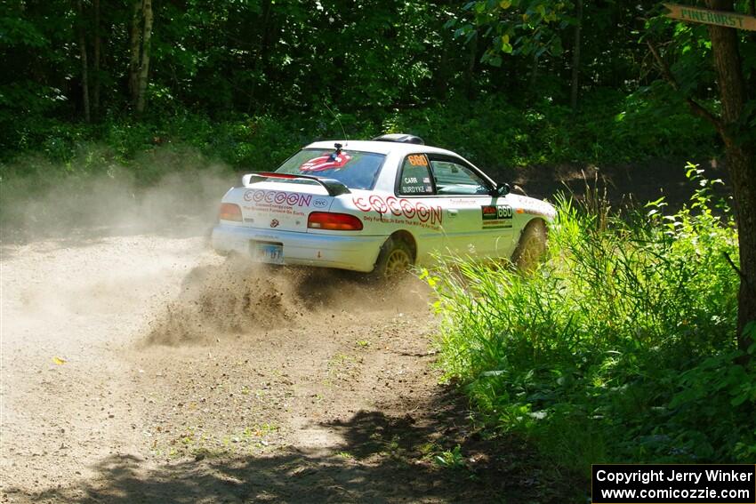 Chuck Surdyke / Cameron Carr Subaru Impreza on SS8, Height O' Land I.