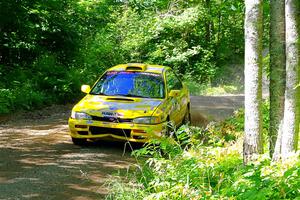 Kevin Allen / Liz Cordara Subaru Impreza on SS8, Height O' Land I.