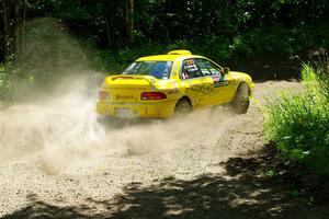 Kevin Allen / Liz Cordara Subaru Impreza on SS8, Height O' Land I.