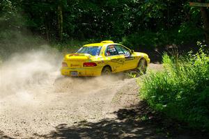 Kevin Allen / Liz Cordara Subaru Impreza on SS8, Height O' Land I.