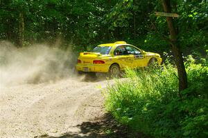 Kevin Allen / Liz Cordara Subaru Impreza on SS8, Height O' Land I.