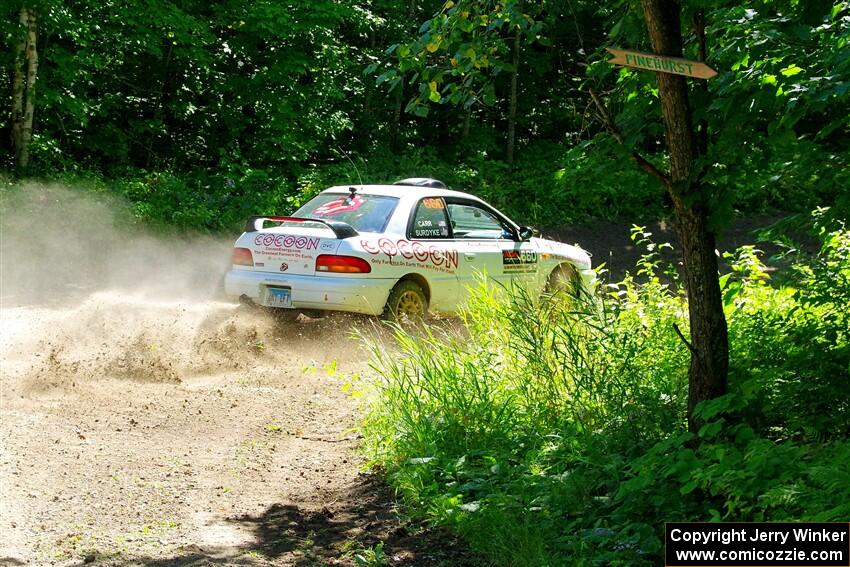 Chuck Surdyke / Cameron Carr Subaru Impreza on SS8, Height O' Land I.