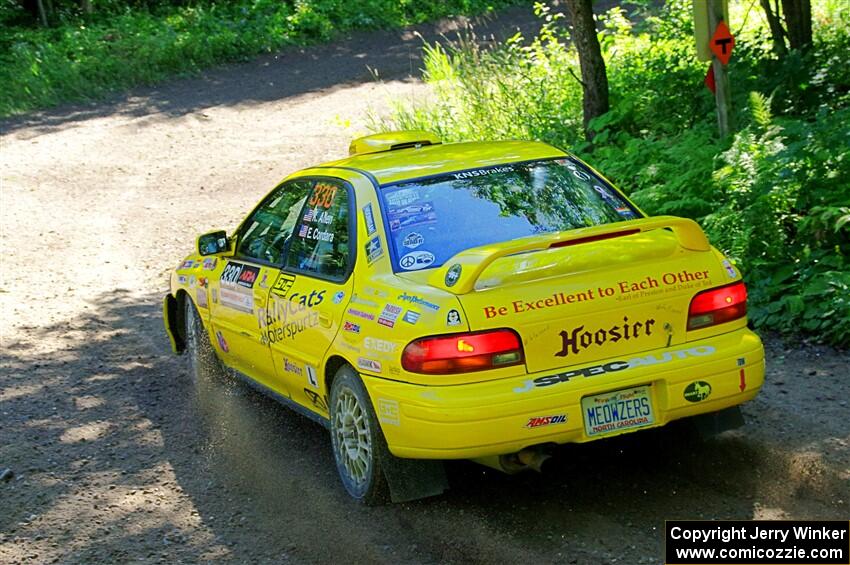 Kevin Allen / Liz Cordara Subaru Impreza on SS8, Height O' Land I.