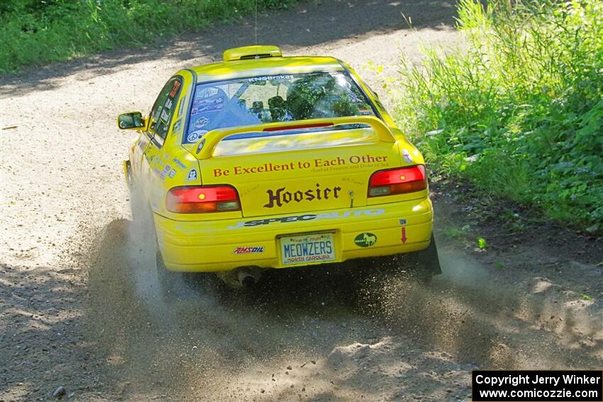 Kevin Allen / Liz Cordara Subaru Impreza on SS8, Height O' Land I.