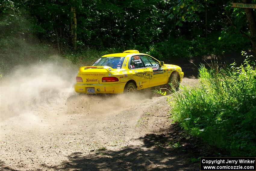 Kevin Allen / Liz Cordara Subaru Impreza on SS8, Height O' Land I.