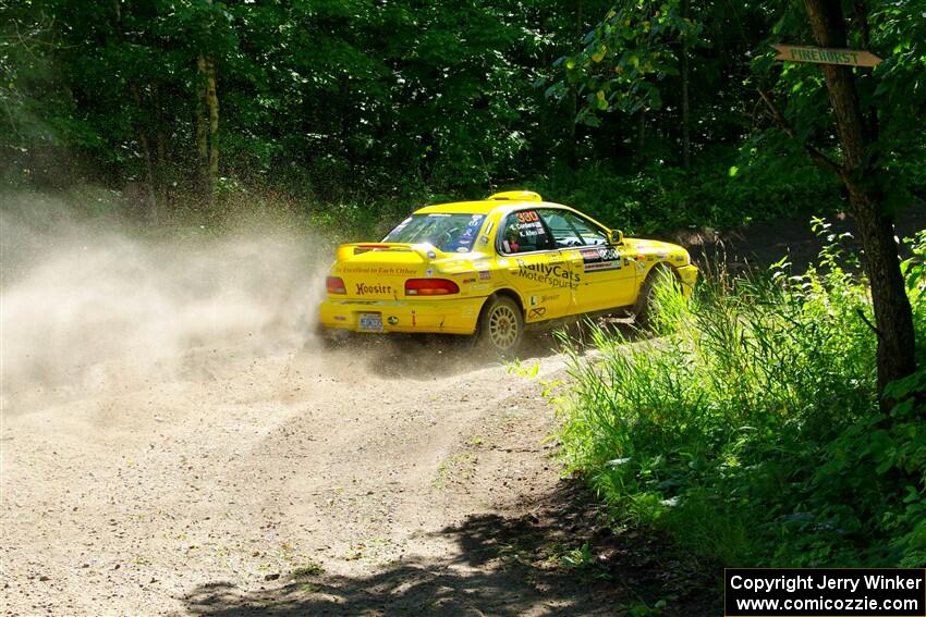 Kevin Allen / Liz Cordara Subaru Impreza on SS8, Height O' Land I.