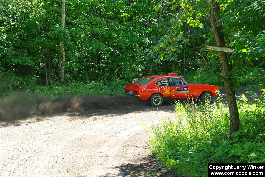 Mike Hurst / Jeremy Wimpey Ford Capri on SS8, Height O' Land I.