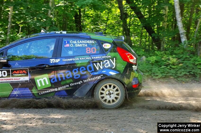 Ryan Sanders / Oliver Smith Ford Fiesta ST on SS8, Height O' Land I.