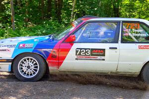 Calvin Cooper / Kelsey Stephens BMW 318is on SS8, Height O' Land I.