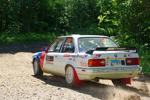 Calvin Cooper / Kelsey Stephens BMW 318is on SS8, Height O' Land I.