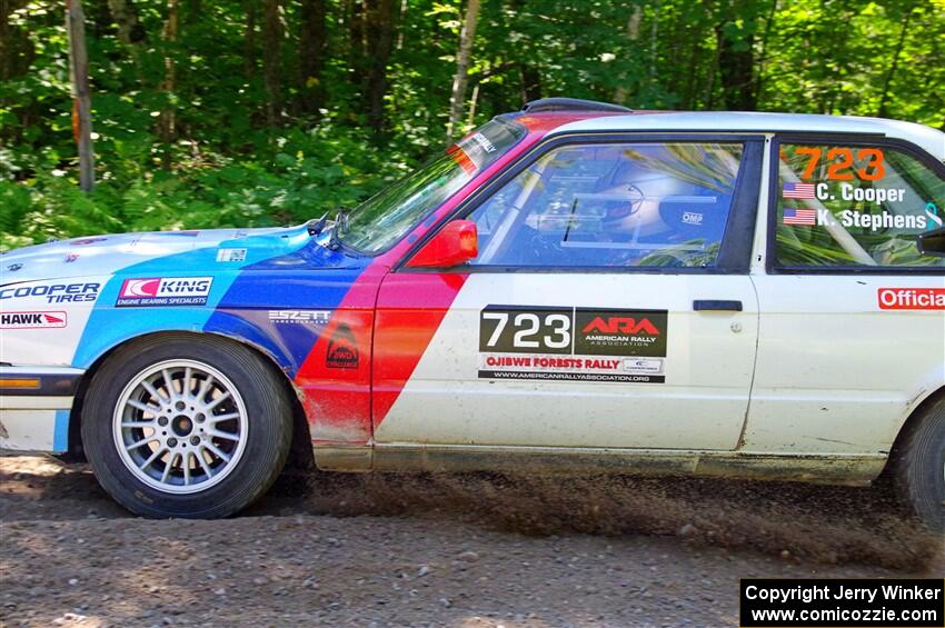 Calvin Cooper / Kelsey Stephens BMW 318is on SS8, Height O' Land I.