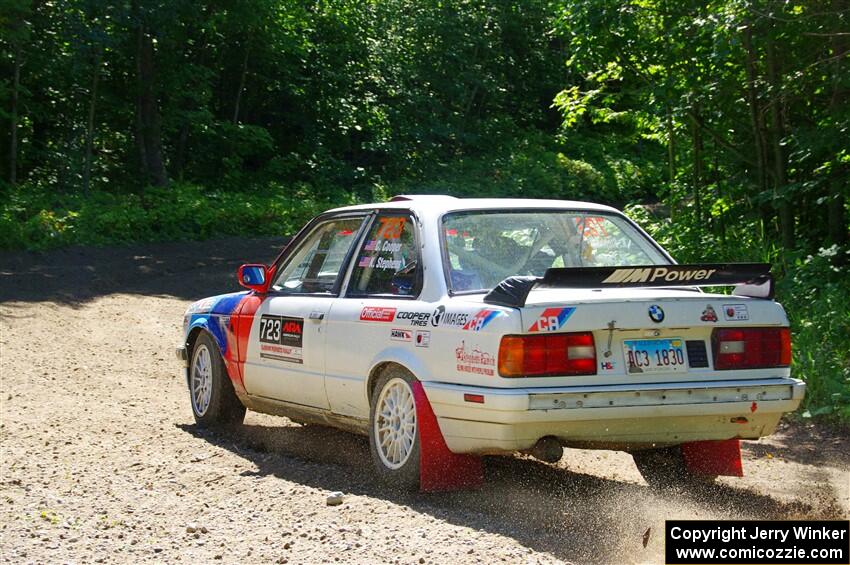 Calvin Cooper / Kelsey Stephens BMW 318is on SS8, Height O' Land I.