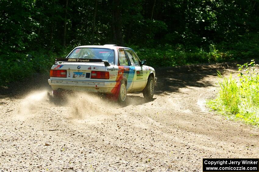 Calvin Cooper / Kelsey Stephens BMW 318is on SS8, Height O' Land I.