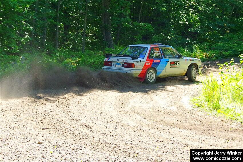 Calvin Cooper / Kelsey Stephens BMW 318is on SS8, Height O' Land I.