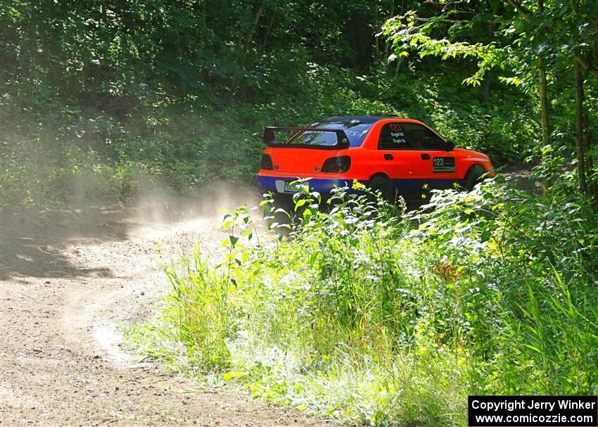 Mike Engle / Morgan Engle Subaru WRX on SS8, Height O' Land I.