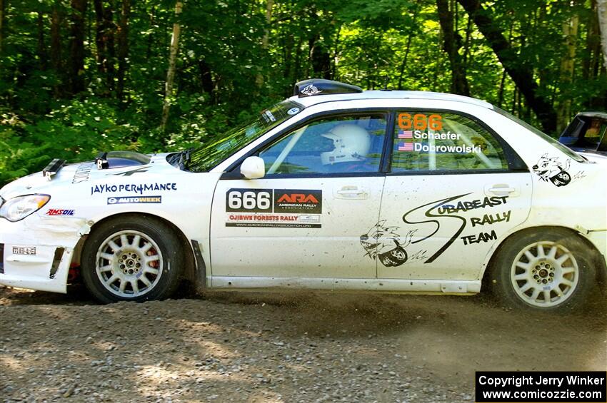 Pete Schaefer / Kevin Dobrowolski Subaru Impreza 2.5i on SS8, Height O' Land I.