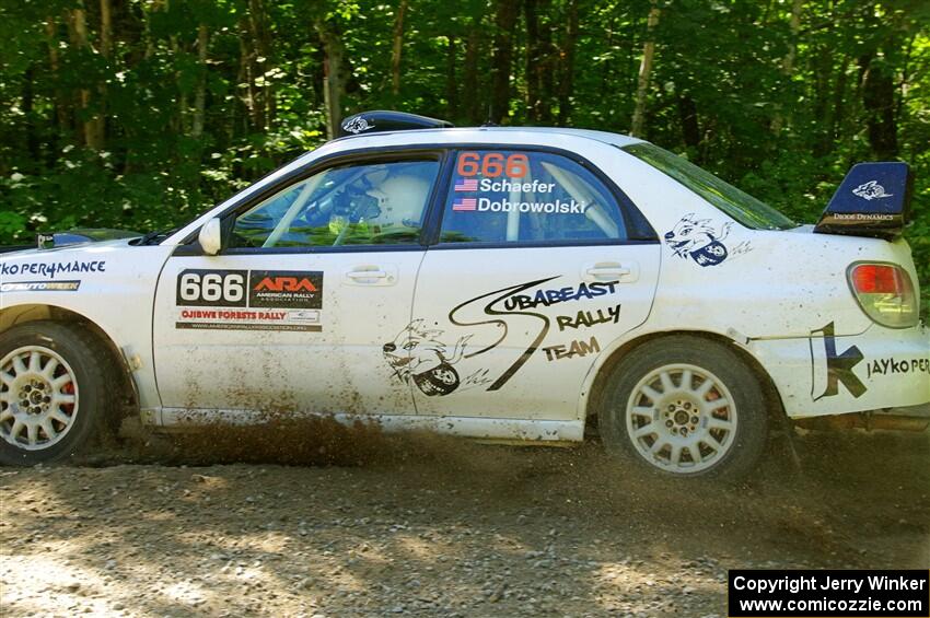 Pete Schaefer / Kevin Dobrowolski Subaru Impreza 2.5i on SS8, Height O' Land I.