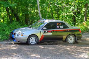 Andrew Dustman / Jake Ringger Subaru WRX on SS8, Height O' Land I.