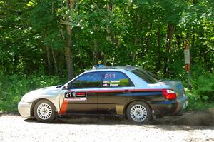 Andrew Dustman / Jake Ringger Subaru WRX on SS8, Height O' Land I.